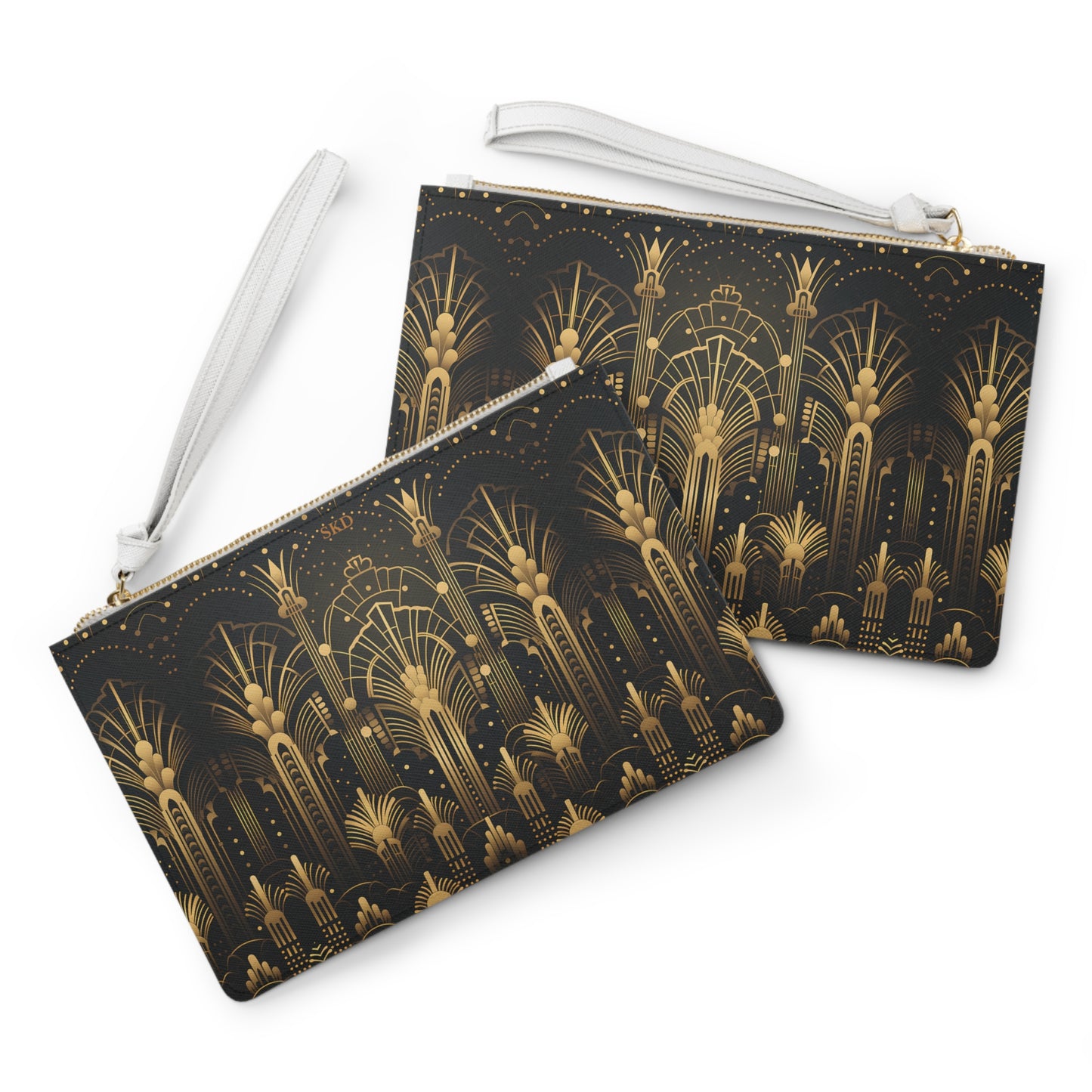 LIMITED EDITION: Gatsby Opulence | Black & Gold Art Deco Clutch Bag | Jazz Age Glamour for Modern Sophistication