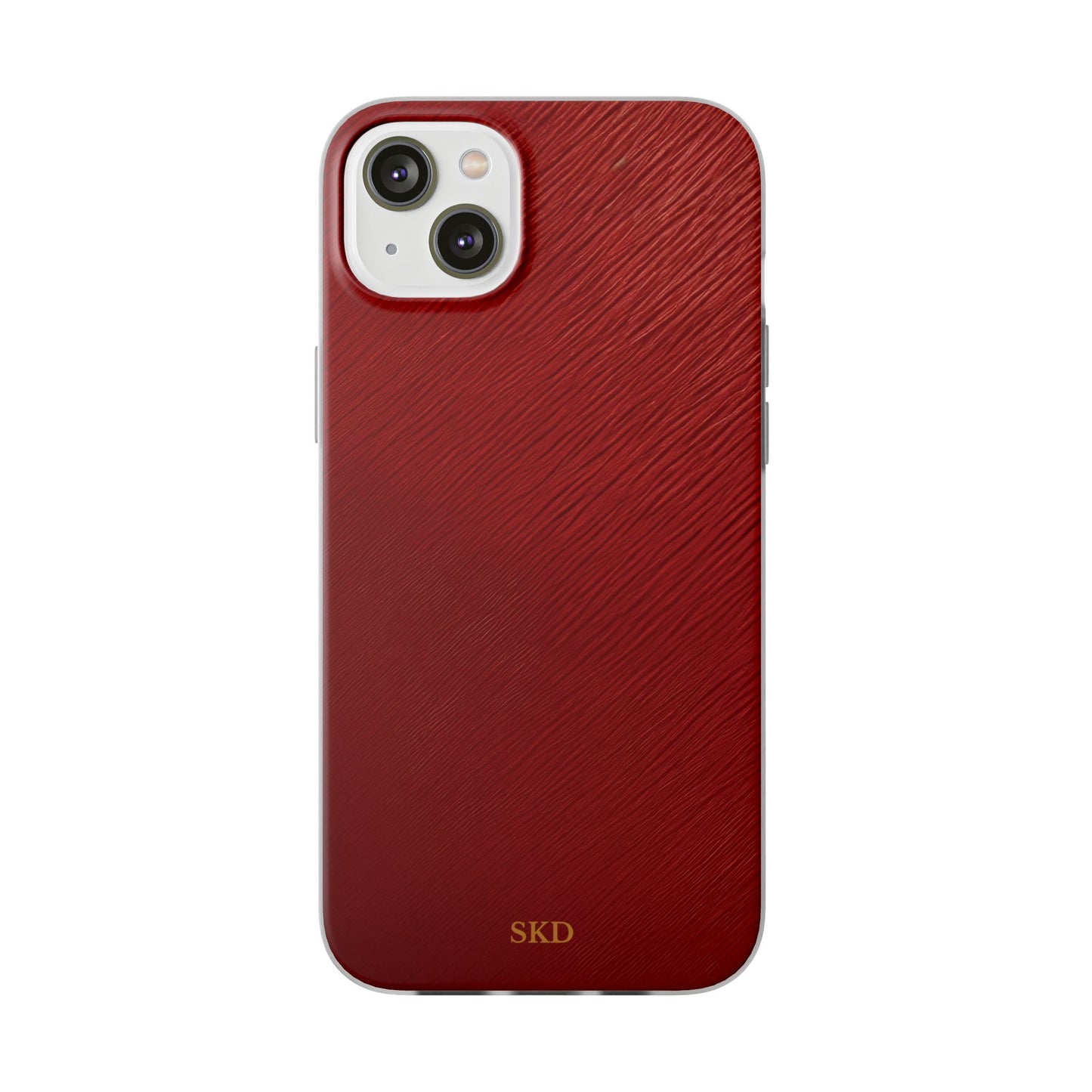 Crimson Reverie | Striking Dark Red iPhone Case | Shock-Absorbing TPU Protective Cover, Slim & Wireless Charging Compatible – Unique Tech Gift for All iPhone Sizes