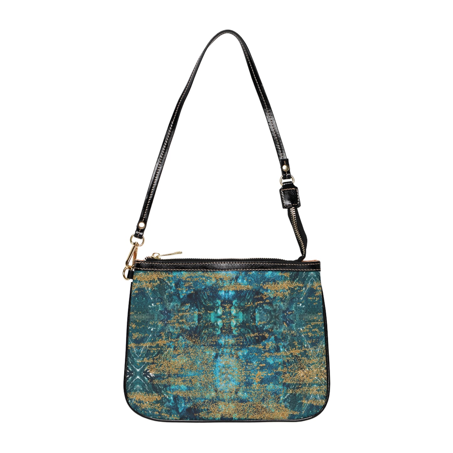 LIMITED EDITION: Celestial Reverie | Chrysocolla & Pyrite Inspired Small Shoulder Bag | Collector’s Vault Edition of Cleopatra’s "Wise Stone"