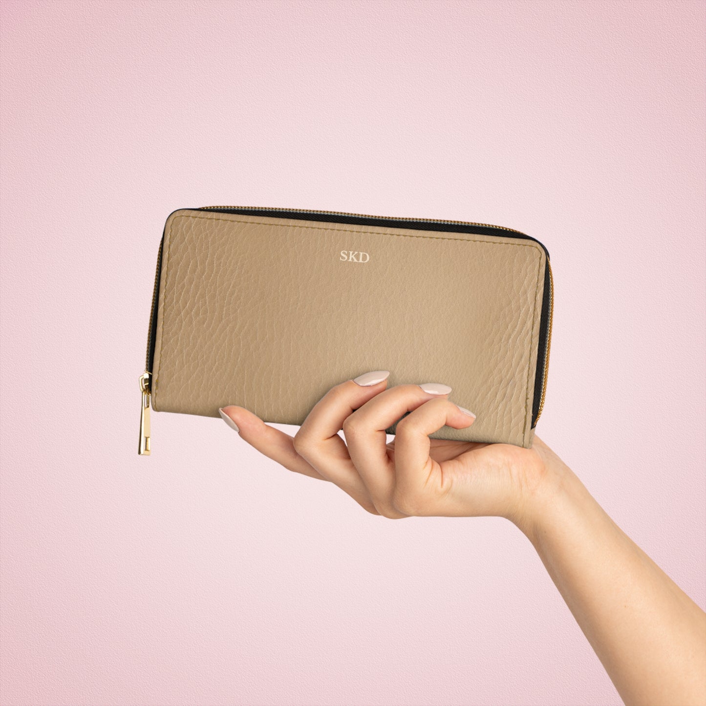 Tawny Reserve | Rich Amber Brown Zipper Wallet | Refined Everyday Luxury for the Modern Woman