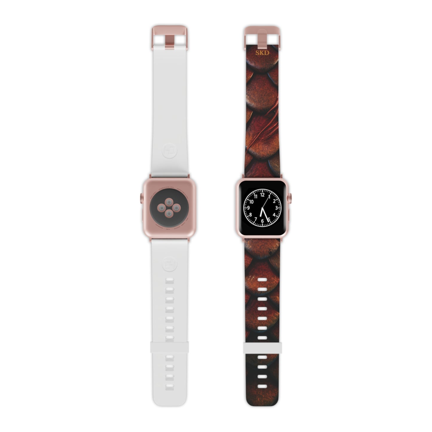 LIMITED EDITION: Enchanting Mystique | Digital Couture Multi-Color Dragon Scale Apple Watch Band (Red Version) | Adjustable Strap, Sweat-Resistant & Compatible with All Series